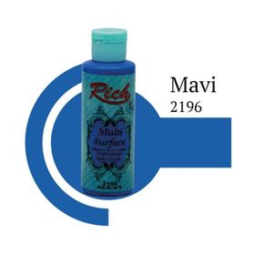 Rich Surface 2196 Mavi 120 ml Akrilik Boya