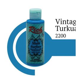 Rich Surface 2200 Wintage Turkuaz 120 ml Akrilik Boya