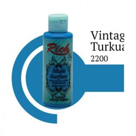 Rich Surface 2200 Wintage Turkuaz 120 ml Akrilik Boya