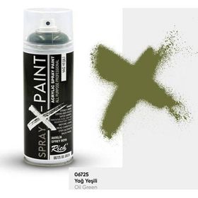 Rich X-Paint Yağ Yeşili 400 ML Akrilik Sprey Boya
