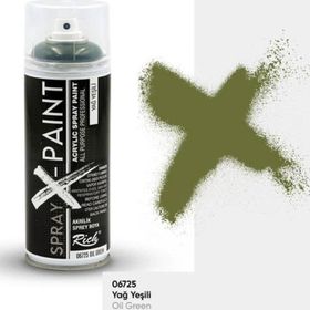 Rich X-Paint Yağ Yeşili 400 ml Akrilik Sprey Boya