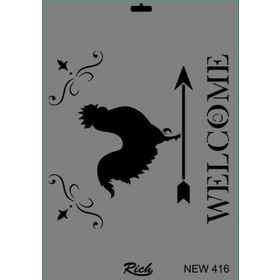 Rich Xl416 35x25 cm Stencil