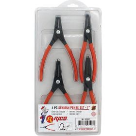 Rico 001-RC5557 Sekman 7 inç 4 Parça Pense Seti
