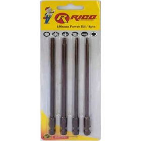 Rico 005-KK1123 150 mm 4 Parça Torx Bits Uç Seti Takımı