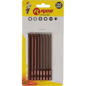 Rico 005-KK1124 150 mm 8 Parça Kaplamalı Torx Bits Seti