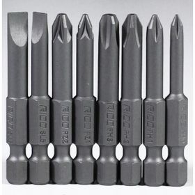 Rico 005-KK1130 PH+PZ+SL 8 Parça 50 mm Yıldız Düz Bits Uç Seti