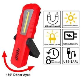 Rico 013-RC0037 Şarjlı Led El Lambası