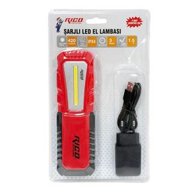 Rico 013-RC0038 420 Lümen Şarjlı Led El Lambası