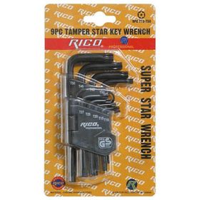Rico 013-RC3199 - 9 Parça Torx Kısa Allen Anahtar Takımı