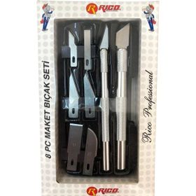 Rıco 019-Kk7001 8 Parça Maket Bıçak Seti