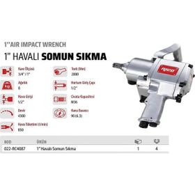 Rico 022-RC4087 1-Havalı Somun Sıkma Tabancası