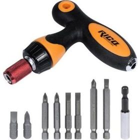 Rico 024-bb1017 1/4 T Cırcırlı Tornavida Bits Set 10 Parça Hobi Tamir Seti