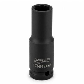 Rico 1/2 inç 6 Köşe 17 mm Uzun Derin Havalı Lokma