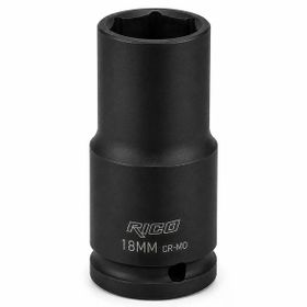Rico 1/2 inç 6 Köşe 18 mm Uzun Derin Havalı Lokma