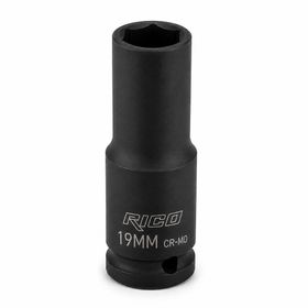 Rico 1/2 inç 6 Köşe 19 mm Uzun Derin Havalı Lokma