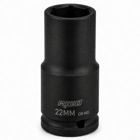 Rico 1/2 inç 6 Köşe 22 mm Uzun Derin Havalı Lokma