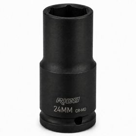 Rico 1/2 inç 6 Köşe 24 mm Uzun Derin Havalı Lokma