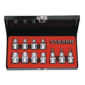 Rico 1/2 ve 1/4 18 Parça Torx Uçlu Lokma Takımı