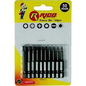 Rico 50 mm Torx Bits 10 Parça Uç Seti