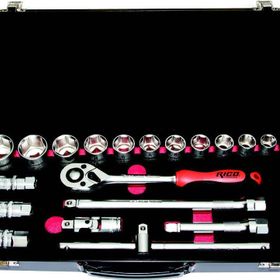 Rico 6 Köşe 25pcs 1/2'' RC-1126 - 25 Parça Lokma Takımı