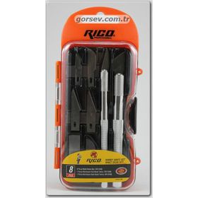 Rico KK7001 8 Pc Maket Bıçak Seti