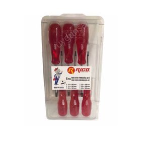 Rico Kraft 6 Parça Craft Şeffaf Kaliteli Torx Tornavida Seti