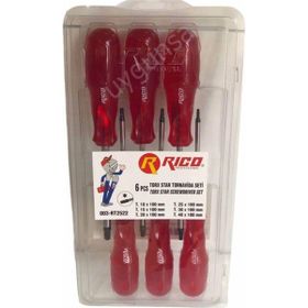 Rico Kraft 6 Parça Craft Şeffaf Kaliteli Torx Tornavida Seti