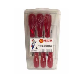Rico Kraft 6 Parça Craft Şeffaf Kaliteli Torx Tornavida Seti