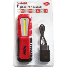 Rico Rc0028 420 Lümens Şarjlı Led El Feneri El Lambası