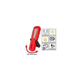 Rico Rc0028 420 Lümens Şarjlı Led El Feneri El Lambası