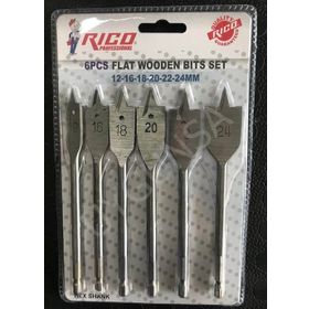 Rico RC1299 6 Parça Hex Yaprak Matkap Ucu Takımı