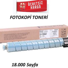 Ricoh Aficio MP-C3002 Mavi Fotokopi Toner