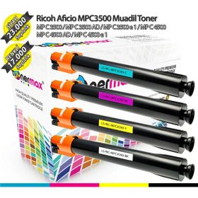 Ricoh Aficio MPC3500 Muadil Toner Set