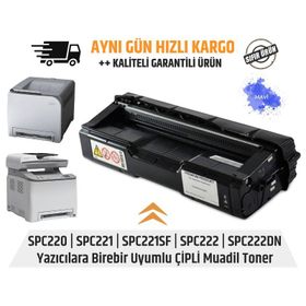 Ricoh SP-C220 Mavi Muadil Toner