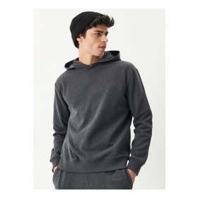 Riders By Lee L222684-003 Kapüşonlu Regular Fit Gri Erkek Sweatshirt