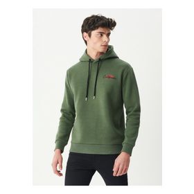 Riders By Lee L222695-801 Kapüşonlu Regular Fit Haki Erkek Sweatshirt