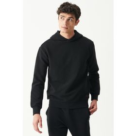 Riders By Lee L222710-001 Kapüşonlu Regular Fit Siyah Erkek Sweatshirt