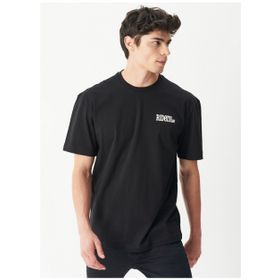 Riders By Lee L222715-001 Bisiklet Yaka Loose Fit Siyah Erkek T-Shirt