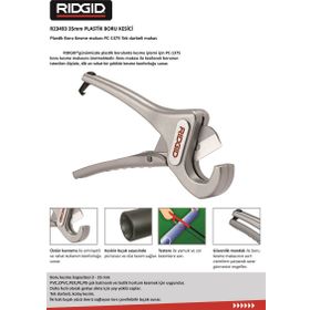 Ridgid 23493 PC-1375 Plastik Boru Kesme Makası
