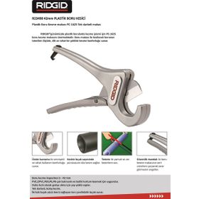 Ridgid 23498 RC-1625 Plastik Boru Kesme Makası