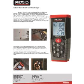 RIDGID Micro LM-100 Lazer Mesafe Ölçer