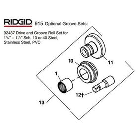 RIDGID R92437 Yiv Açma Seti