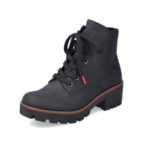 Rieker 79240 Bağcıklı Siyah 00 Kadın Bot