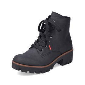 Rieker 79240 Bağcıklı Siyah 00 Kadın Bot