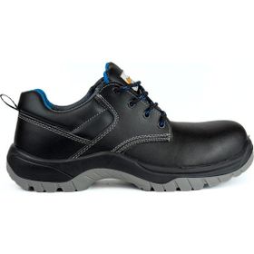 Rigel Brenta M-090 Düz Deri Kompozit S2 Siyah İş Güvenliği Ayakkabısı