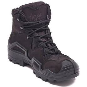 Rigel Work Shoes Pro Nubuk Deri Su Geçirmez Tactical Siyah Erkek Outdoor Bot