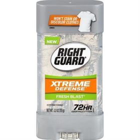 Right Guard Xtreme Defense Fresh Blast Antiperspirant 4.0OZ 113 gr Gel Deodorant