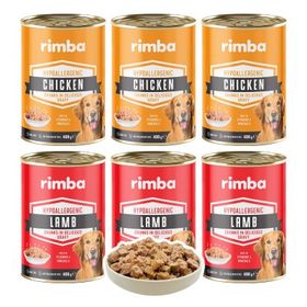 Rimba Sos İçinde Karışık Çeşitli 6x400 gr Köpek Konservesi