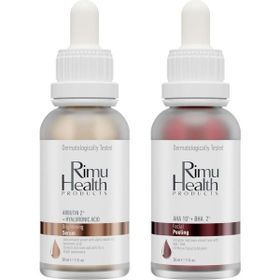 Rimu Health Products 30 + 30 ml Canlandırıcı Cilt Tonu Eşitleyici ve Koyu Leke Önlemeyi Hedef Alan Bakım Seti