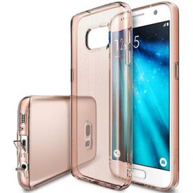 Ringke Air Galaxy S7 Rose Gold Ultra Hafif Esnek İnce Renkli Transparan Kılıf